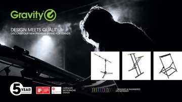 GRAVITY 5211 B SET1 DWA STATYWY ALUMINIUM Z TORBĄ