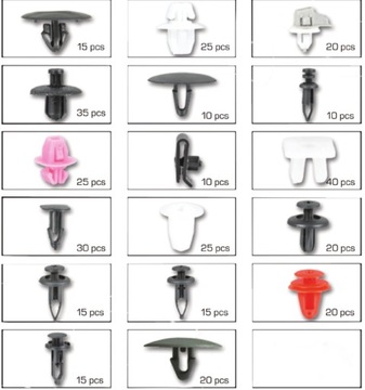 АВТОМОБИЛЬНЫЕ ЗАЖИМЫ TOYOTA LEXUS НАБОР 360 ШТ.