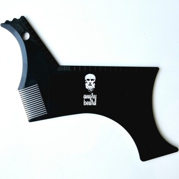 Набор для бороды Angry Beard, косметологическая кисть, трафарет, складная расческа