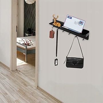 ДЕРЖАТЕЛЬ ДЛЯ КЛЮЧЕЙ ВЕШАЛКА ДЛЯ ОДЕЖДЫ ПОЛКА НА 6 КРЮЧКОВ