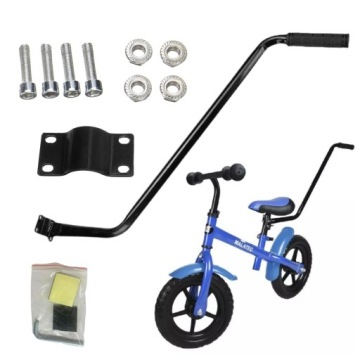 PROWADNIK UCHWYT DO NAUKI JAZDY NA ROWERZE RĄCZKA KIJ PCHACZ DO ROWERU