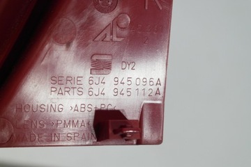 SEAT IBIZA 2008-2011 SVĚTLO ZADNÍ PRAVÁ 6J4945096A