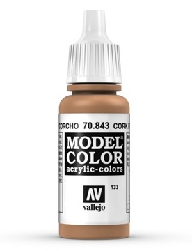 Vallejo 70843 Model Color 17 ml Cork Brown 70.843