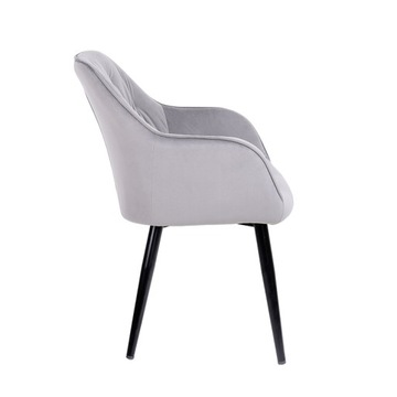 VELA КРЕСЛО VELA GREY GREY ЧЕРНЫЕ НОЖКИ