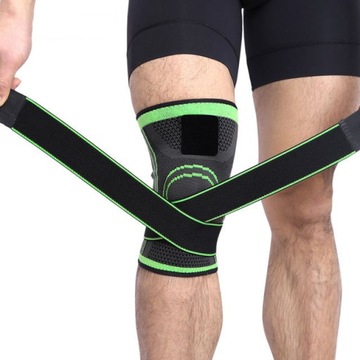 Ściągacz POINT stabilizator kolana paski XL green!