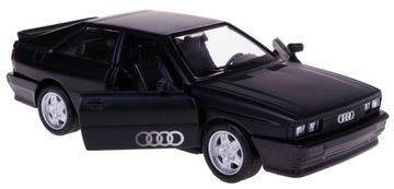 AUDI QUATTRO 1980 MODEL METALOWY RMZ 1:32/39 CZARNY MAT