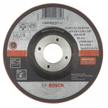 BOSCH TARCZA DO METALU 115x3 WYPRZEDAŻ OP-10SZT