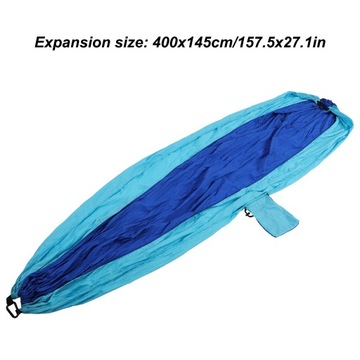 Портативный, прочный, несущий двойной гамак для кемпинга на заднем дворе.