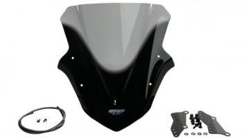 Szyba motocyklowa MRA DUCATI HYPERSTRADA 821 / 939 B2 2013-, forma R, przyc
