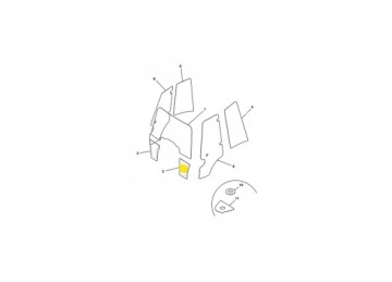 ВЕТРОВОЕ СТЕКЛО НИЖНЕЕ СЛЕВА 827/80141 JCB 3CX 4CX