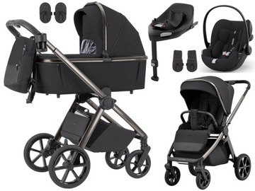WÓZEK CARRELLO OMEGA CYBEX CLOUD G PLUS BAZA G ADAPTERY kol. ABSOLUT BLACK