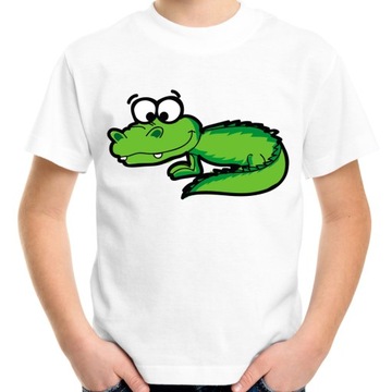 Koszulka dziecięca z krokodylem t-shirt krokodyl dla dziecka na prezent 128