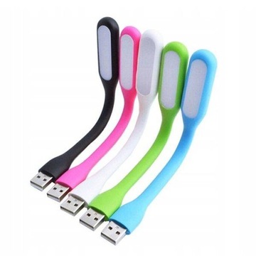 ELASTYCZNA LAMPKA 6xLED USB SILIKONOWA WYTRZYMAŁA