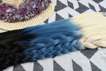 Синтетические пряди ВОЛОСЫ цветные косы дреды