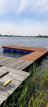 Модуль пристани для яхт с плавучим мостом и плотом