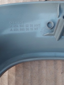 SMART FORFOUR 454 2004 2006 MŘÍŽKA KRYT ZVEDÁK ŘAZENÍ A4546800239