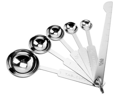 НАБОР КУХОННЫХ МЕРНЫХ СТАЛЬНЫХ ЛОЖЕК 10 ШТ.