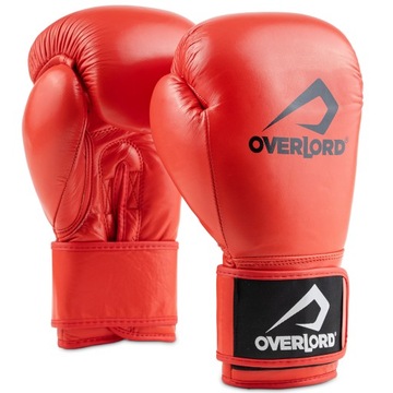 RĘKAWICE BOKSERSKIE SPARINGOWE SKÓRA NATURALNA OVERLORD Champion 14 oz
