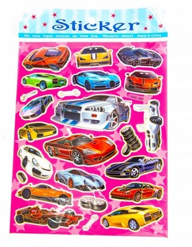 Наклейки Динозавры v1, формат 20х25см, наклейки.