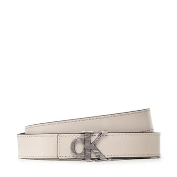 CALVIN KLEIN BELT - PASEK BEŻOWY DAMSKI 90