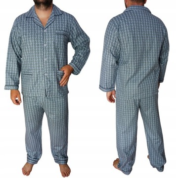 PIŻAMA MĘSKA FLANELOWA FORMAX ROZPINANA XXXL