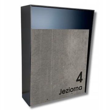 SKRZYNKA NA LISTY Z ADRESEM POCZTOWA Z NUMEREM DOMU DUŻA Cubox v3 - WZORY