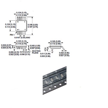 AD5200BRM10 Potencjometr cyfrowy 10Kohm