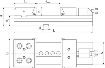 ТИСКИ ТОЧНЫЕ МАШИННЫЕ FPZB150x300 СТАЛЬ 150ММ