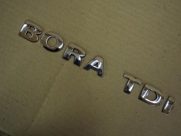 EMBLEMAT Napis Znaczek LITERKI BORA VW TDI