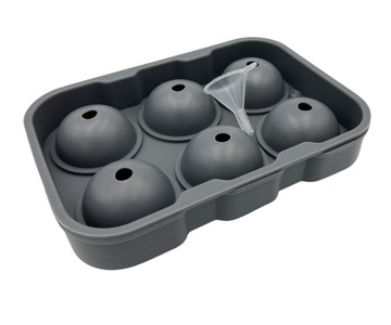 СИЛИКОНОВАЯ ФОРМА ДЛЯ 6 ШАРИКОВ ЛЬДА ДЛЯ НАПИТКОВ NAPO