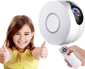 Lampka Nocna LED Projektor Gwiazd Rzutnik AURORA