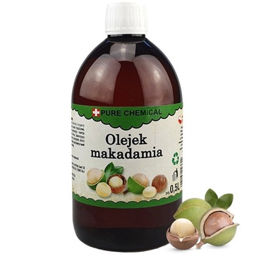 OLEJ MAKADAMIA NATURALNY OLEJEK Z ORZECHÓW MACADAMIA 0,5l