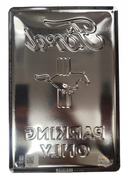 Вывеска FORD MUSTANG PARKING ONLY, листовой металл, подарок, 20х30