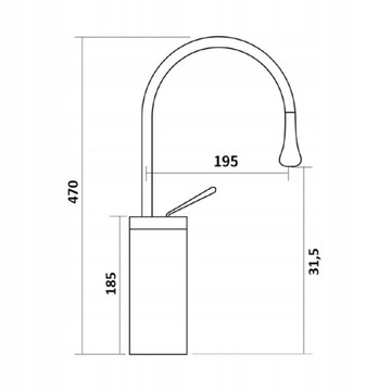 ВЕЛДМАН ЧЕРНЫЙ Смеситель для умывальника IKA ЧЕРНЫЙ