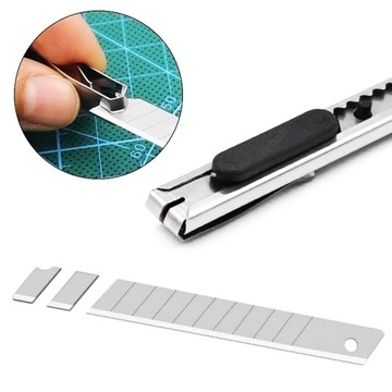 10x ЛЕЗВИЕ ДЛЯ ОБОЕВ НОЖ ДЛЯ ОБОЕЙ ЛЕЗВИЯ ДЛЯ ОБОЕВ СМЕННЫЕ ВСТАВКИ 9 мм