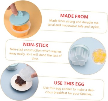 4 шт., форма для яиц на пару, милая микро-форма для яиц, 4 шт.