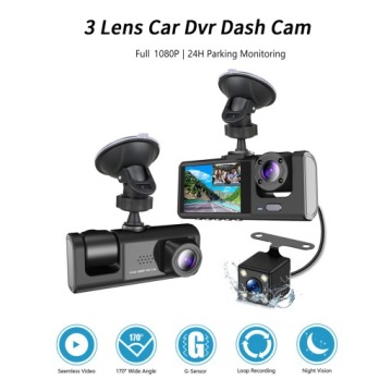 Dash Cam спереди и сзади внутри 3 камеры