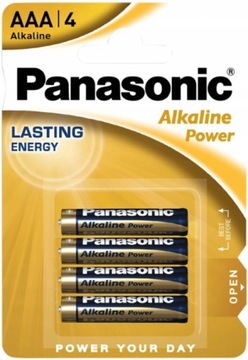 BATERIE ALKALICZNE LR03 PANASONIC MAŁE PALUSZKI