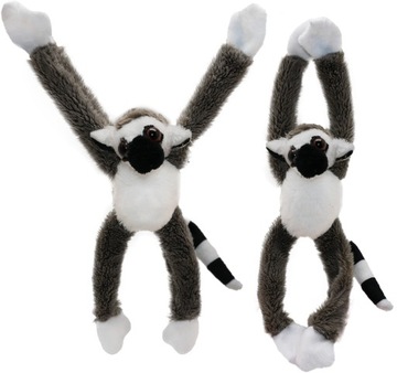 LEMUR MAŁPKA maskotka z MAGNESAMI pluszowy magnes NA LODÓWKĘ