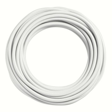 Przewód w oplocie kabel 3x0,75 BIAŁY 1m