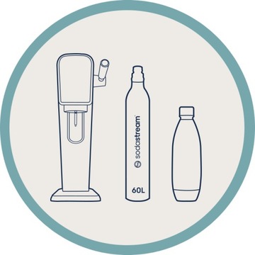 Сатуратор Soda Stream Art красный 1 бутылка