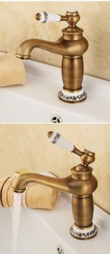 Смеситель для умывальника OLD GOLD RETRO PERLATOR