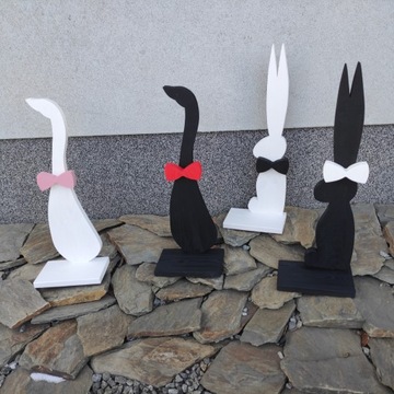 ZAJĄC ZAJĄCZEK 57CM WIELKANOCNY KRÓLIK DREWNIANY DEKORACJA DO DOMU FIGURKA