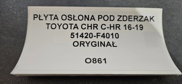 DESKA KRYT POD NÁRAZNÍK TOYOTA C-HR CHR 16-19 51420-F4010 ORIGINÁLNÍ