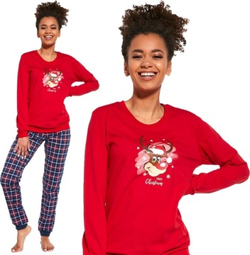 ŚWIĄTECZNA PIŻAMA DAMSKA CORNETTE REINDEER [XL]