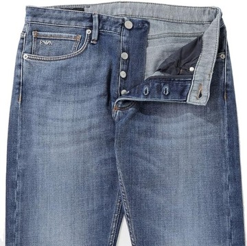 EMPORIO ARMANI męskie jeansy spodnie DENIM BLU SLIM IT32