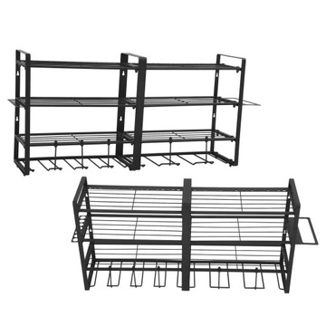 Настенный органайзер для электроинструмента, 4-слойный шкаф для хранения в гараже для дрели