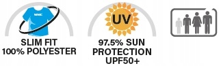 Женская футболка с длинными рукавами UV SEAC T-SUN, белая M