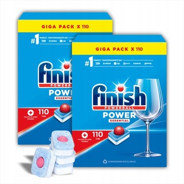 FINISH ALL IN1 POWER ESSENTIAL 110 ШТ. ТАБЛЕТКИ ДЛЯ ПОСУДОМОЕЧНОЙ МАШИНЫ ТАБЛЕТКИ