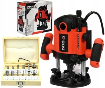 YATO FREZARKA GÓRNOWRZECIONOWA DO DREWNA FREZY 8-12MM 2100W +12 FREZÓW